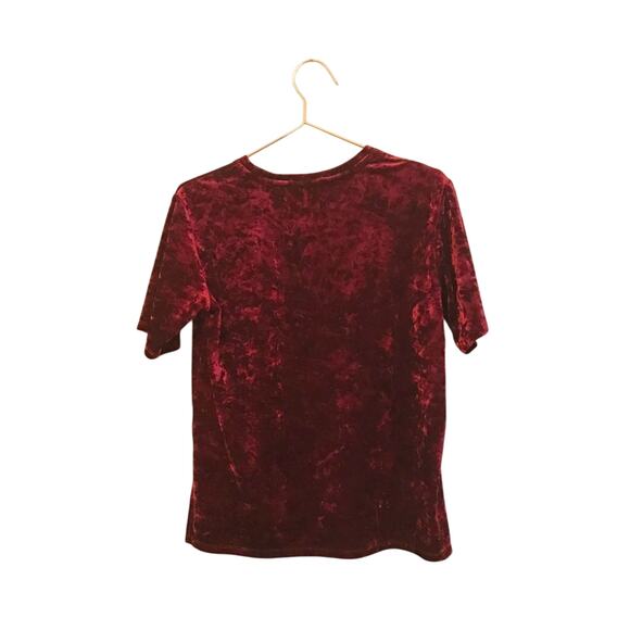 Love on a Hanger Crushed Velvet Top - Size Small - Picture 2 of 7